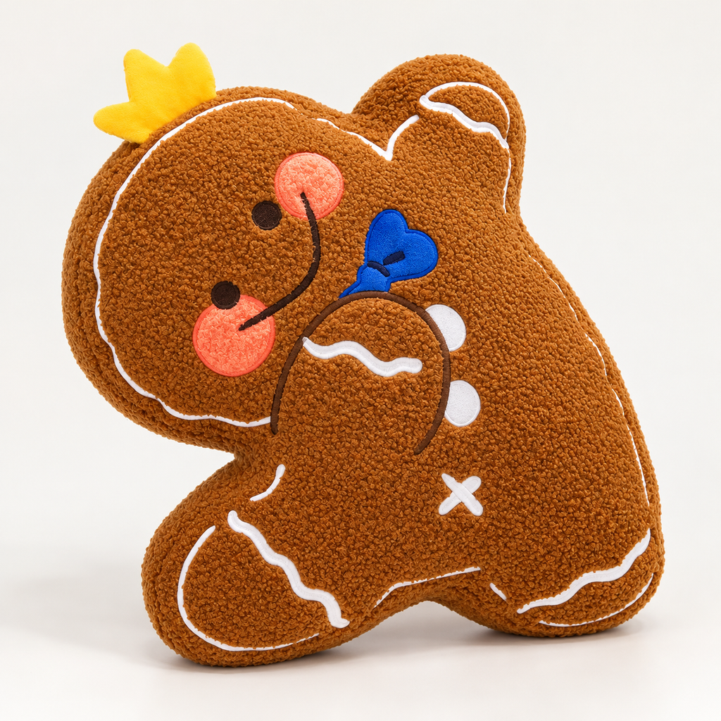 Gingerbread-Themed Plush Cushion Collection
