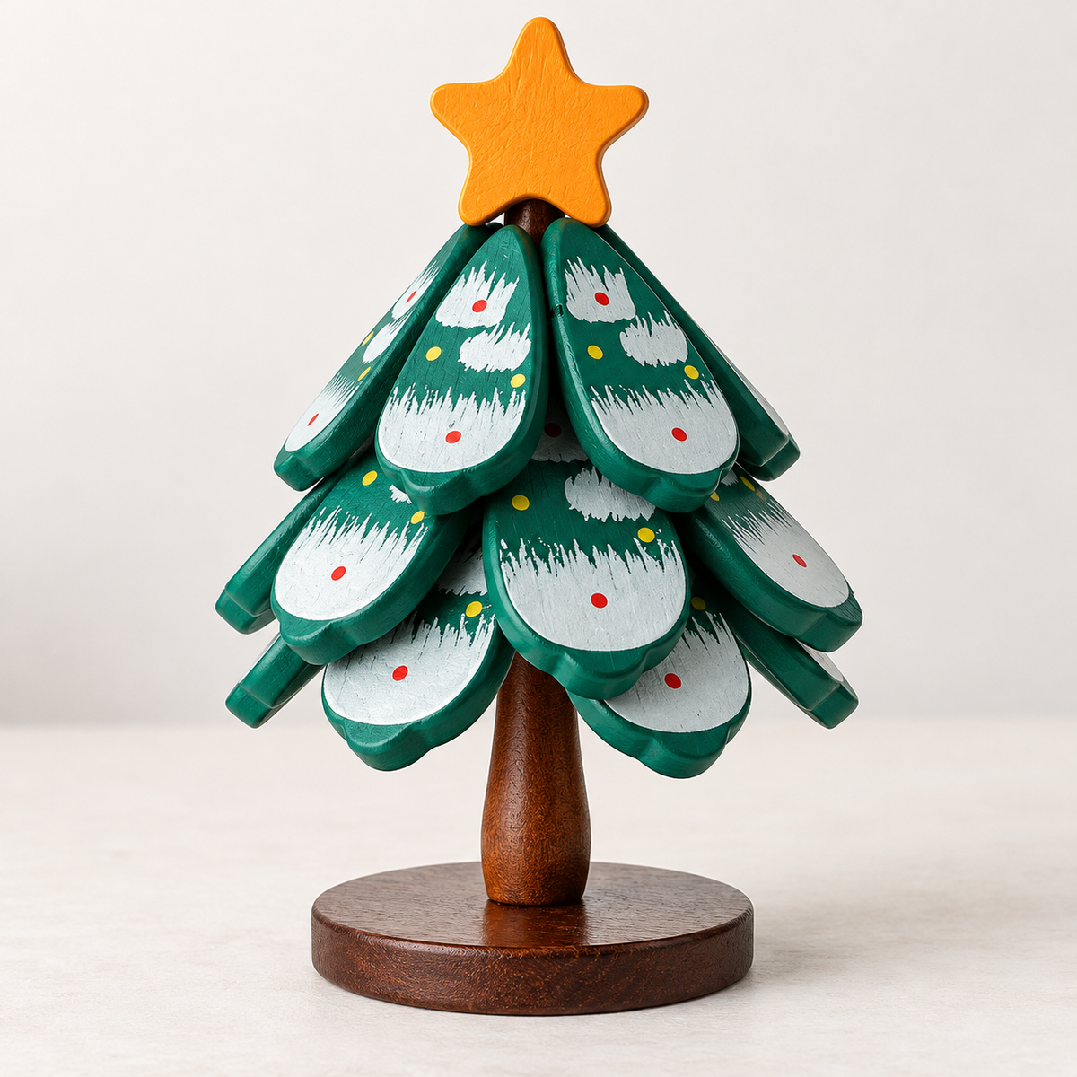 Christmas Tree Trivet Set with Display Stand