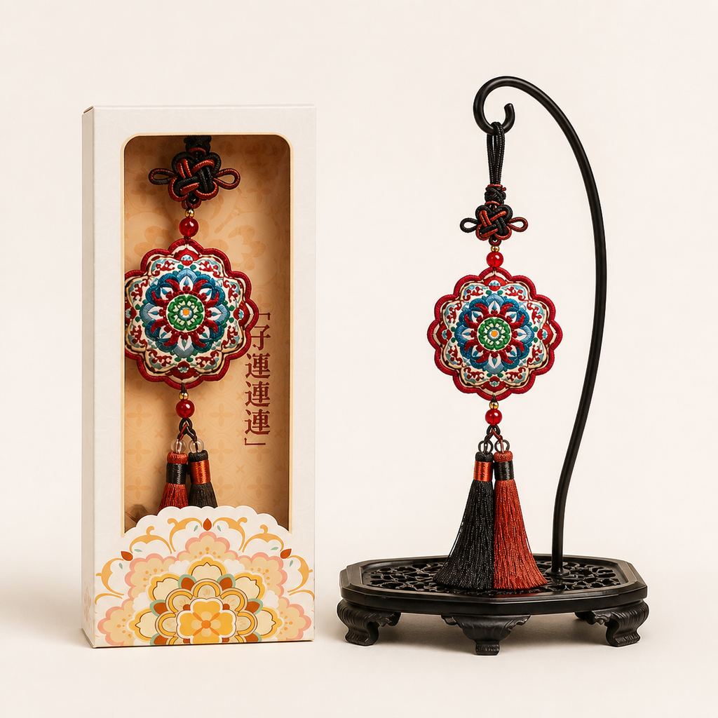 Embroidered Chinese Scented Sachet Hanging Ornament