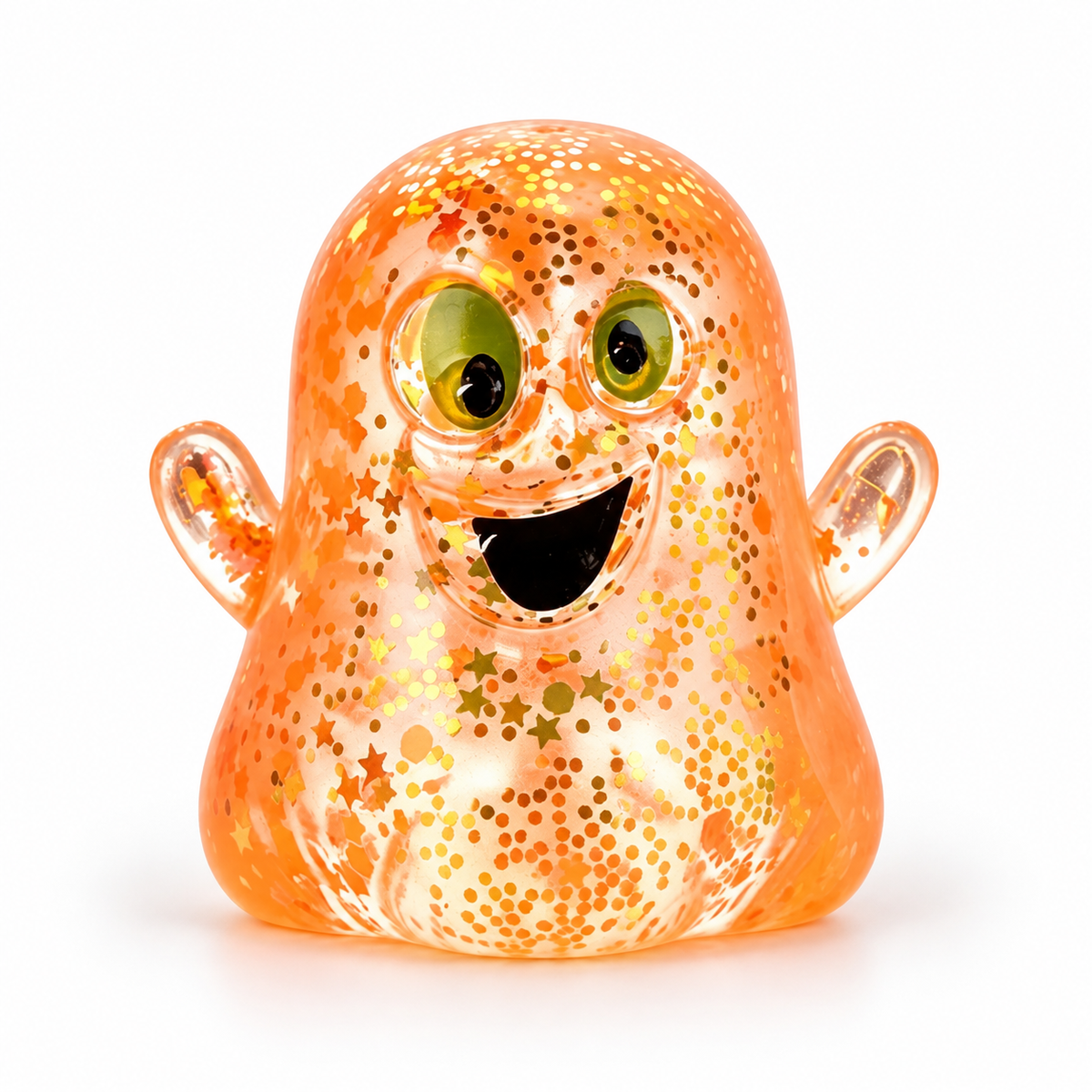 Halloween Ghost & Pumpkin Glitter Squeeze Toy
