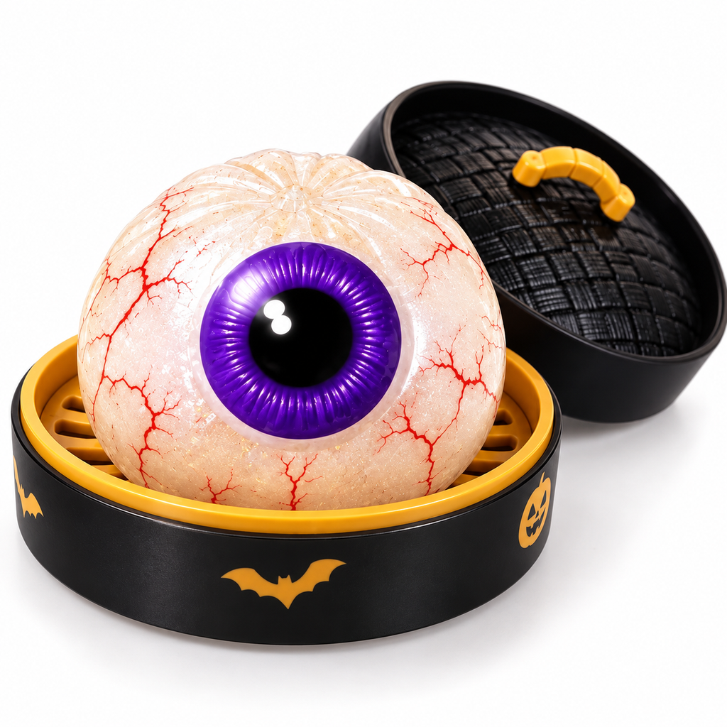 Halloween Dumpling Squeeze Toy with Display Steamer