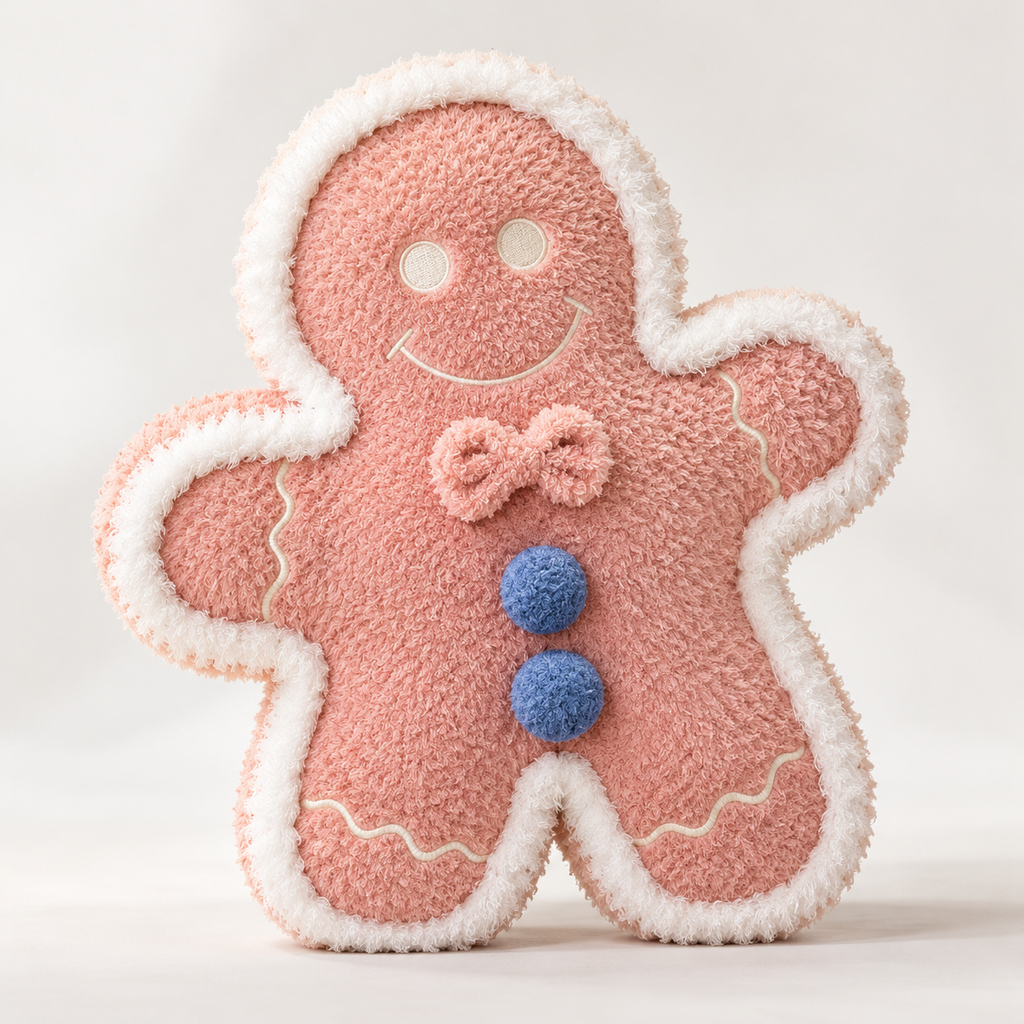Gingerbread-Themed Plush Cushion Collection