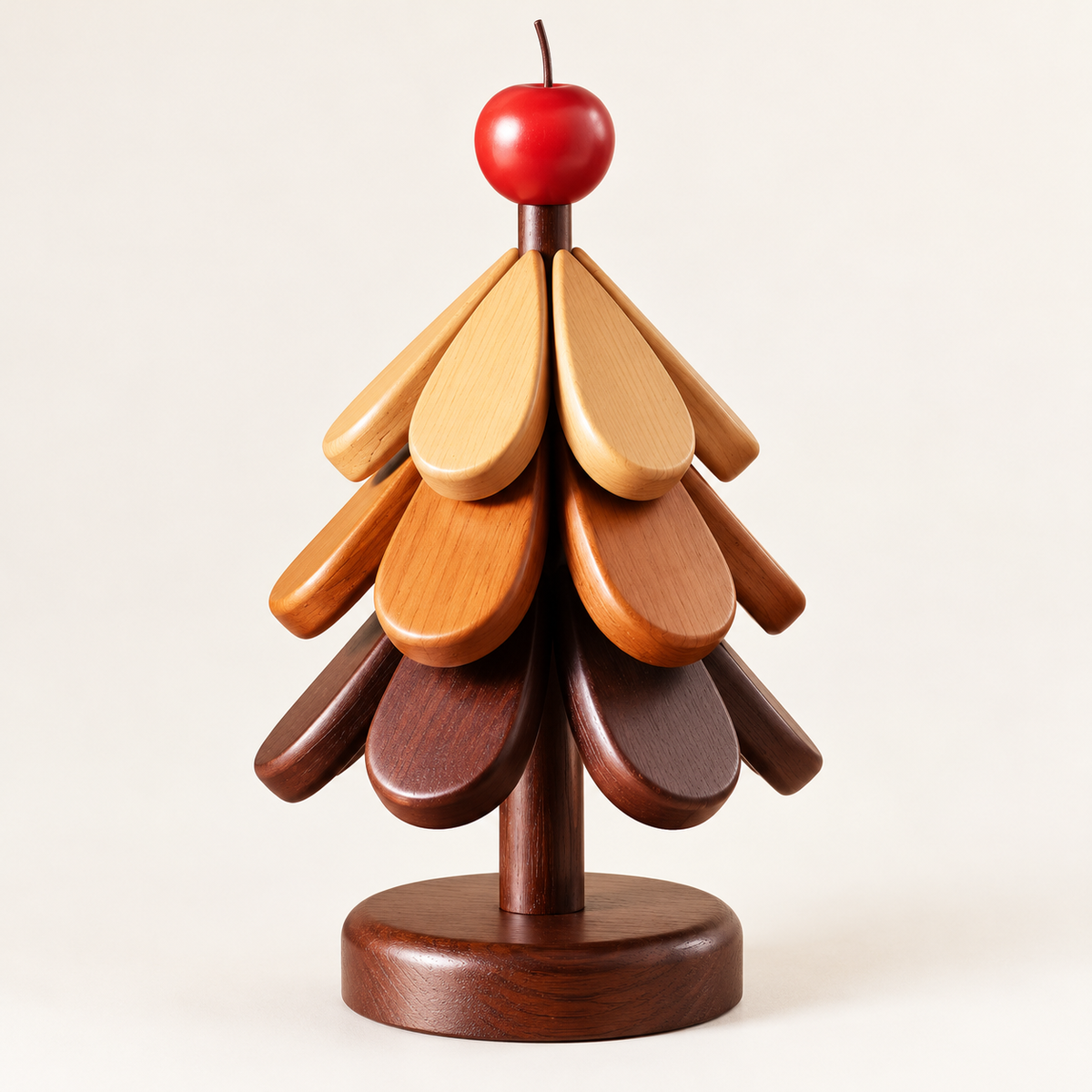 Christmas Tree Trivet Set with Display Stand