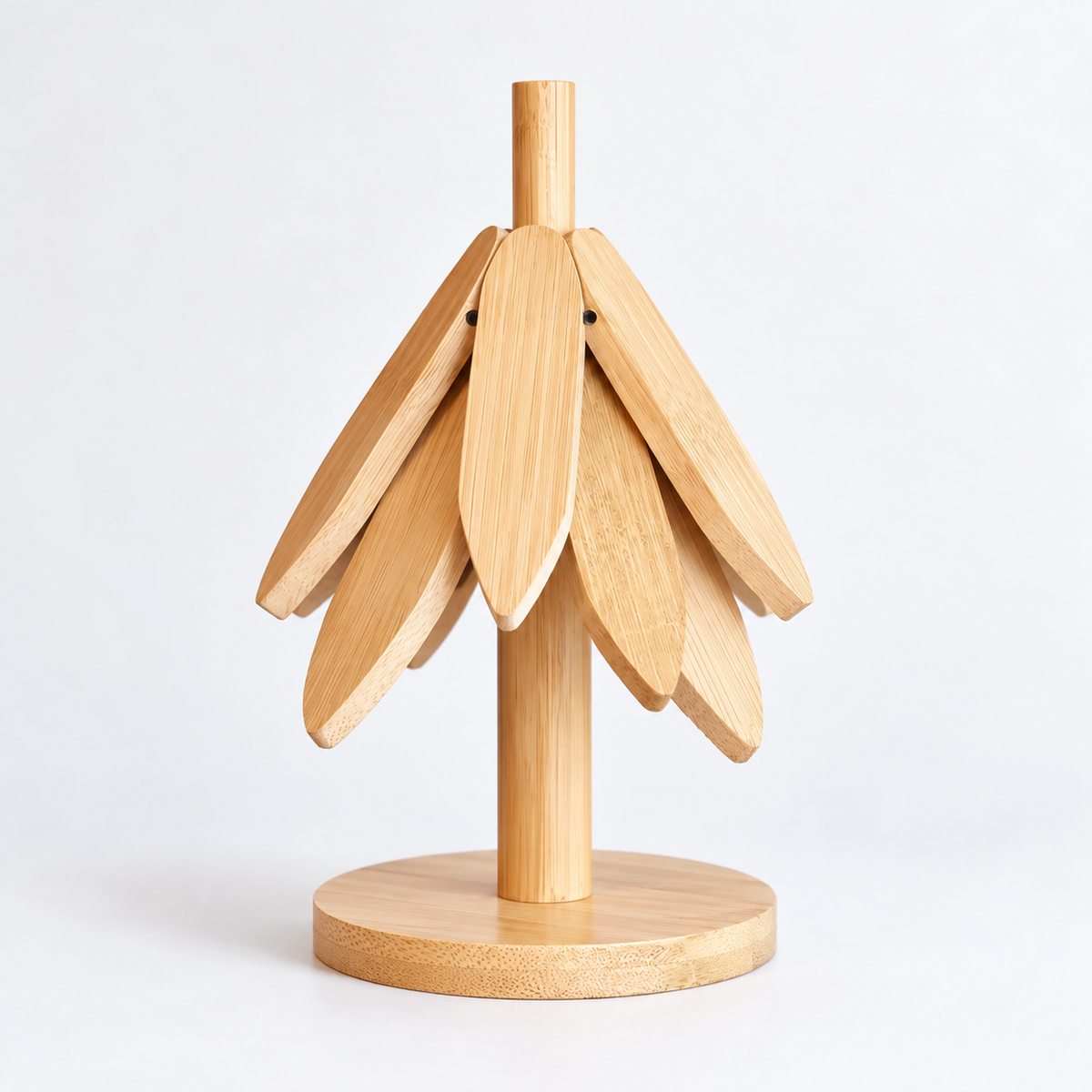 Willow Leaf Tree Trivet Set with Stand