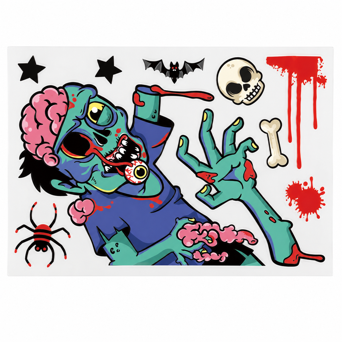 Halloween Static Window Cling Stickers