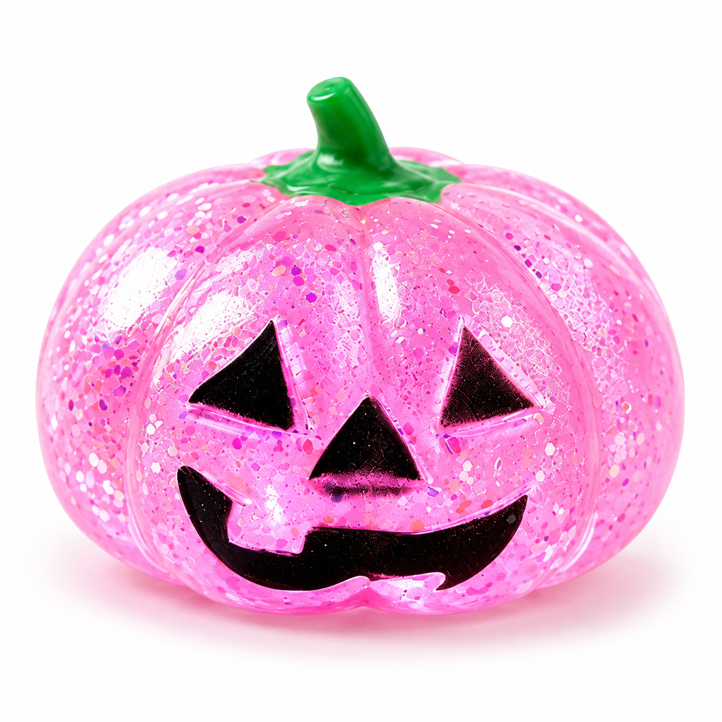 Halloween Ghost & Pumpkin Glitter Squeeze Toy