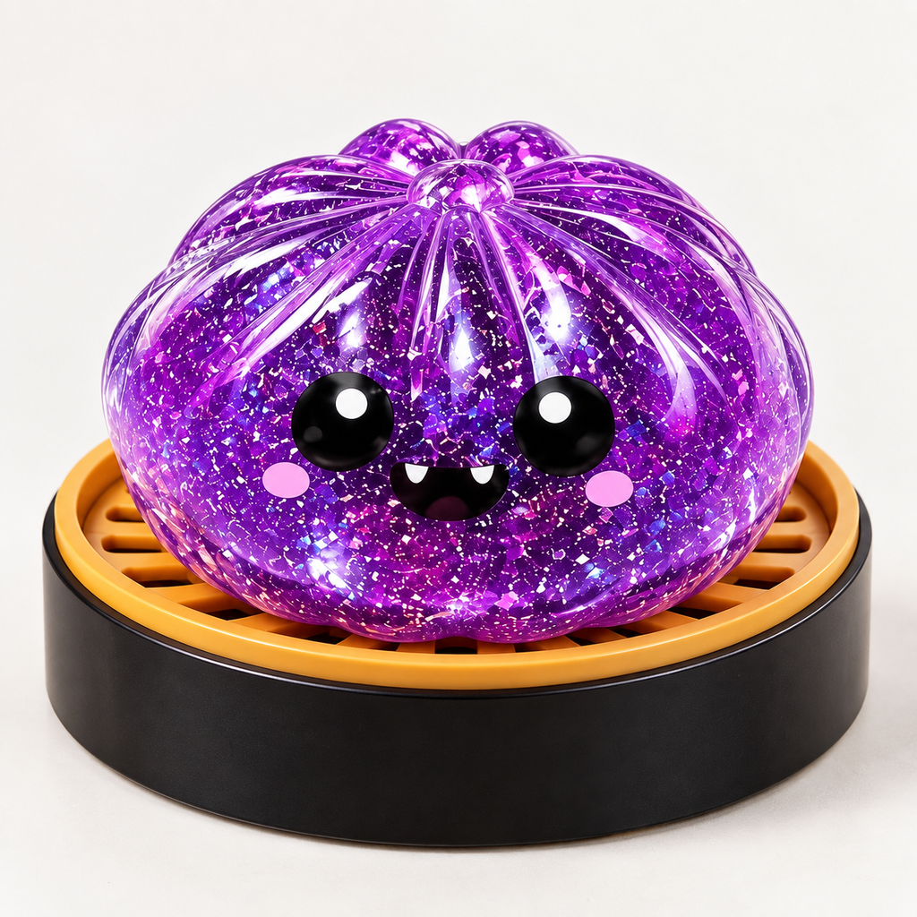 Halloween Dumpling Squeeze Toy with Display Steamer
