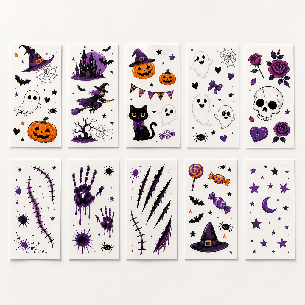 Halloween Scar Temporary Tattoo Stickers