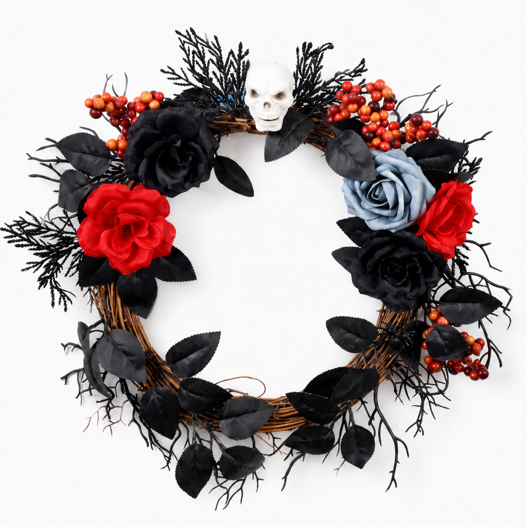 Halloween Gothic Wreath Door Decoration