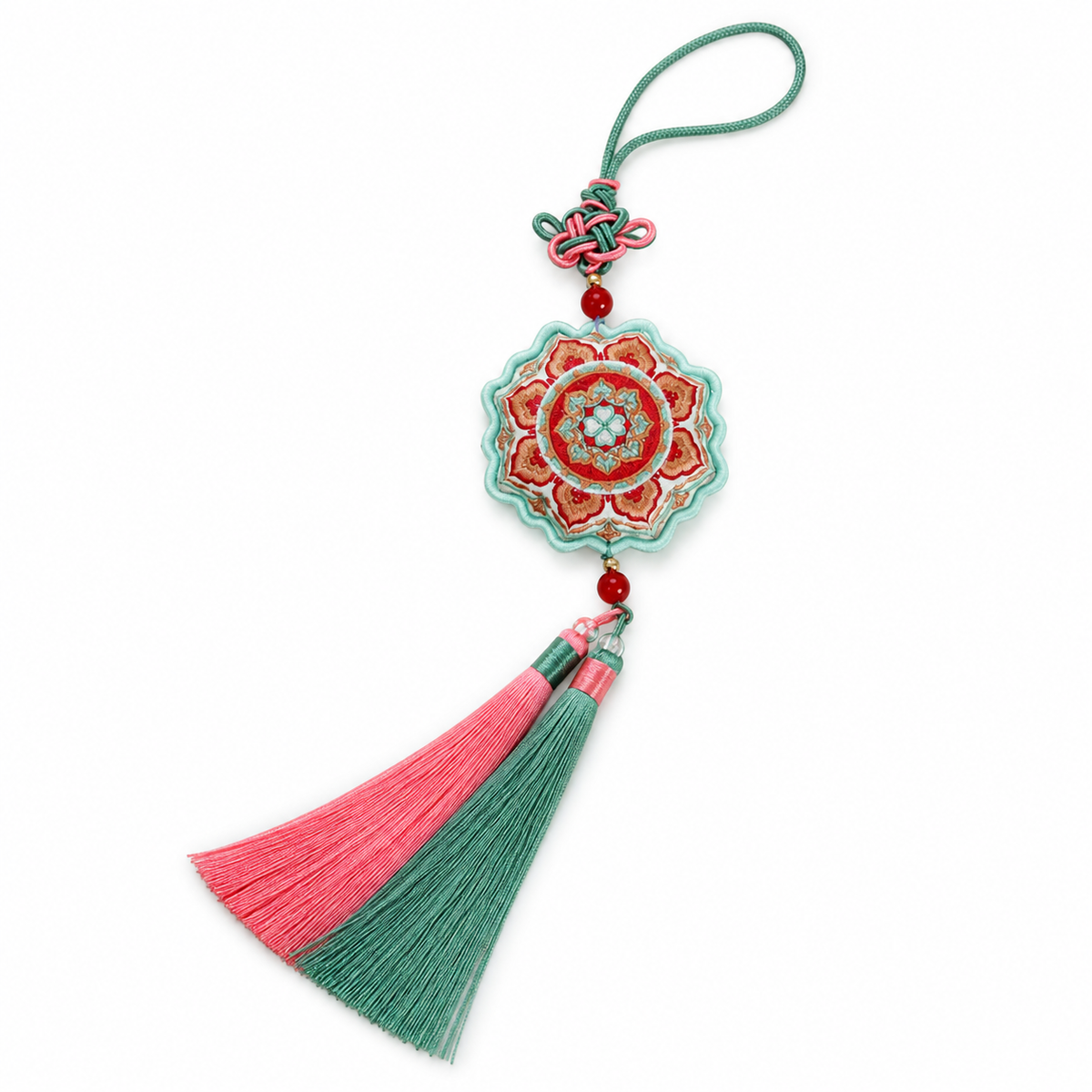 Embroidered Chinese Sachet Hanging Ornament with Tassel