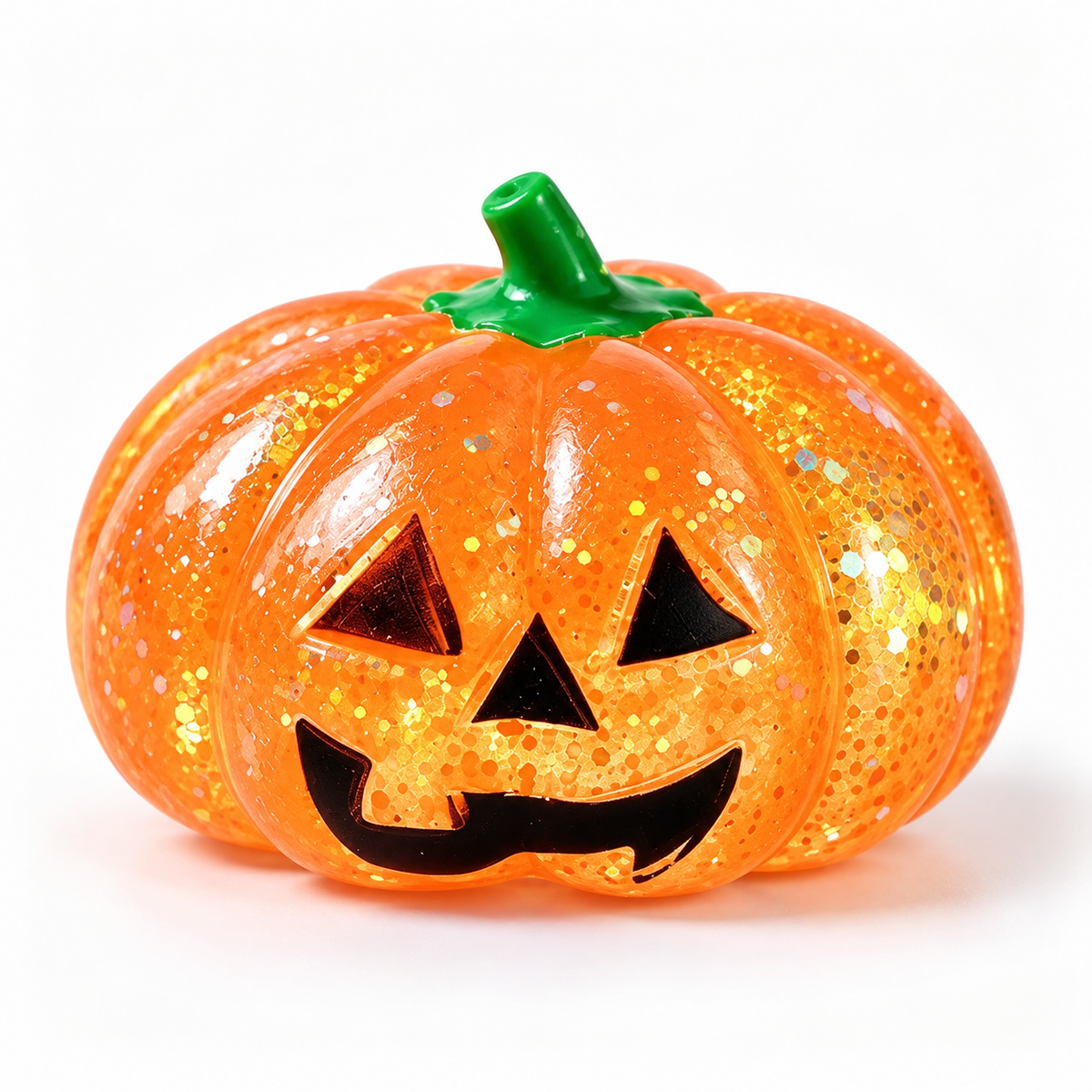 Halloween Ghost & Pumpkin Glitter Squeeze Toy