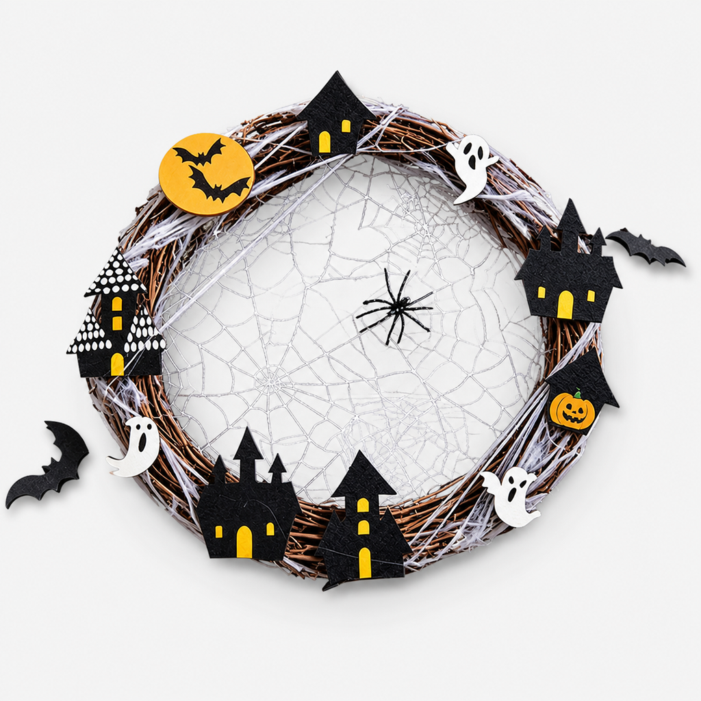 Halloween Gothic Wreath Door Decoration