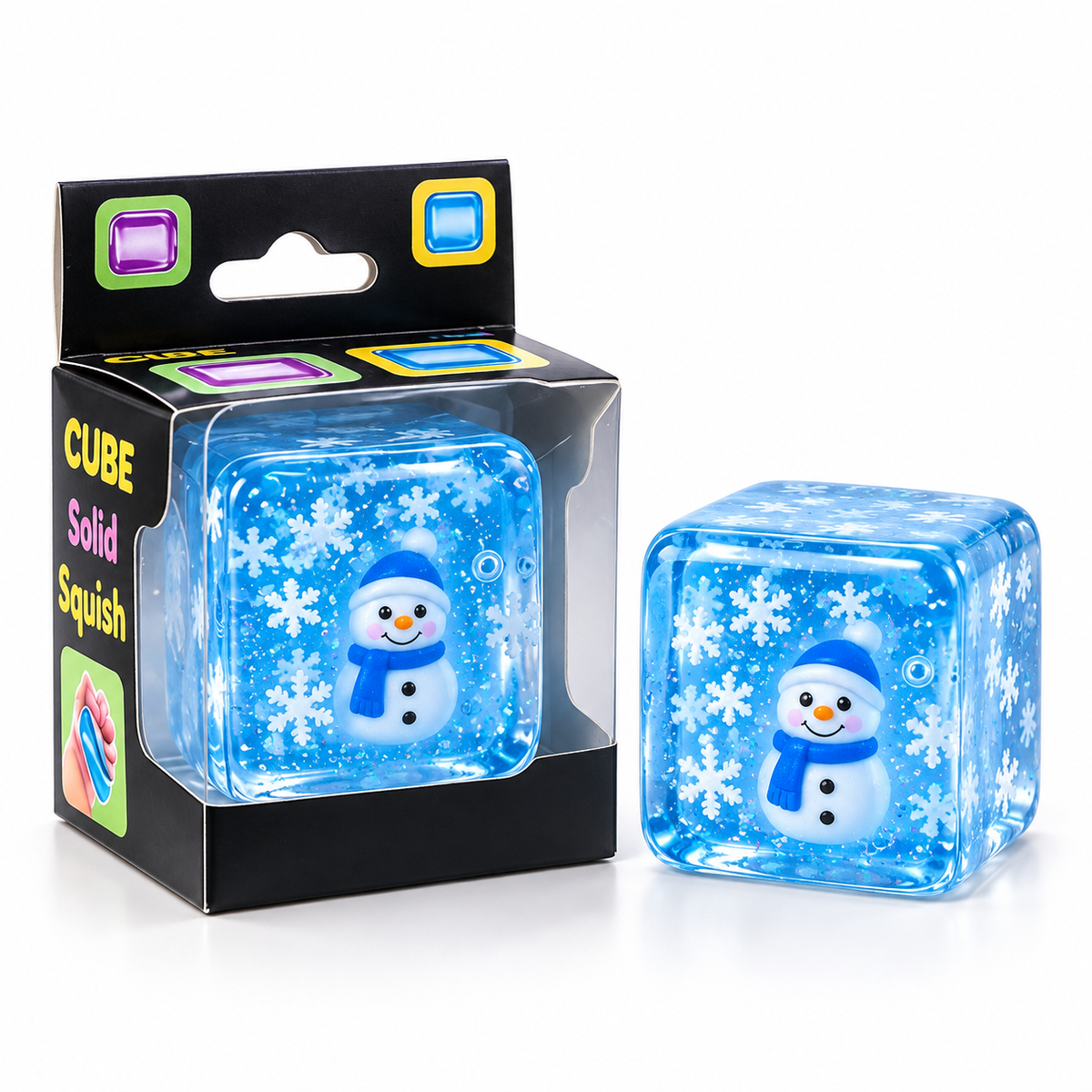 Seasonal Cube Squeeze Toy