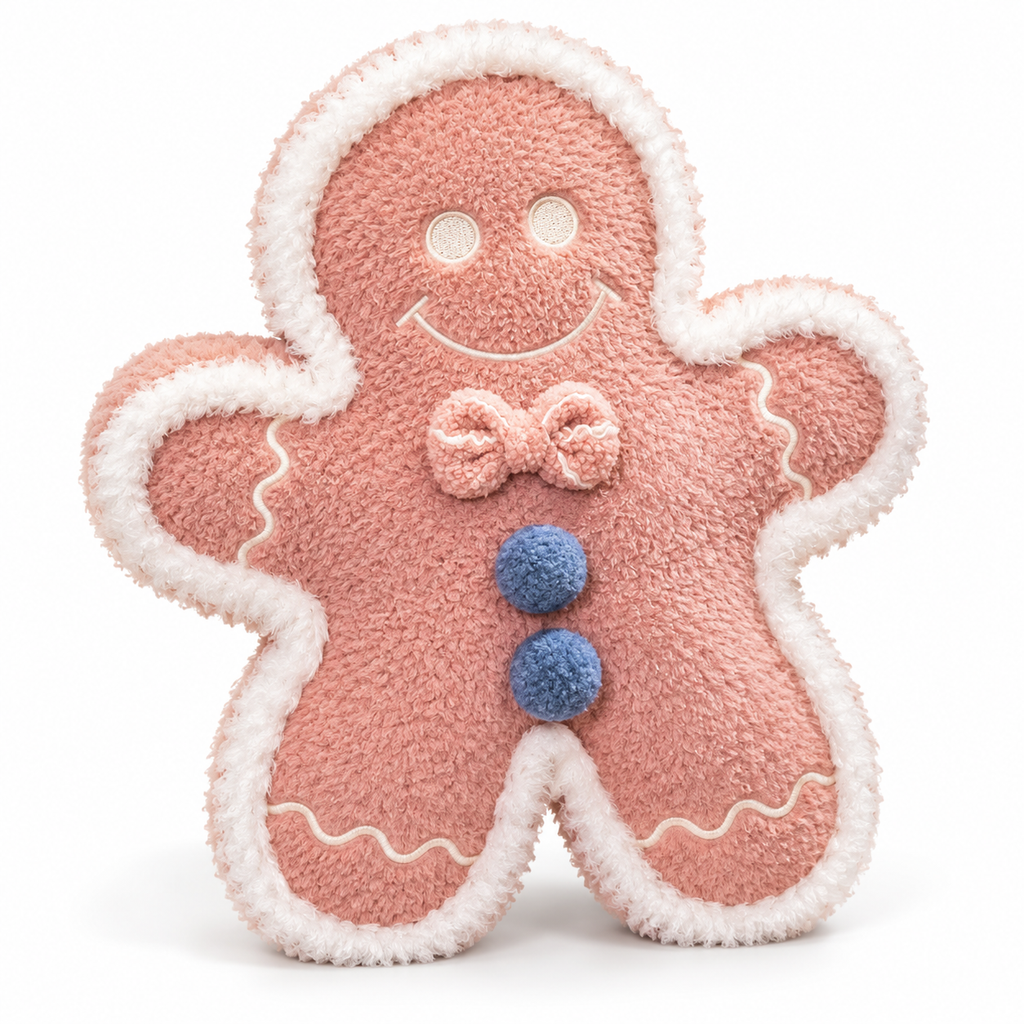 Gingerbread-Themed Plush Cushion Collection