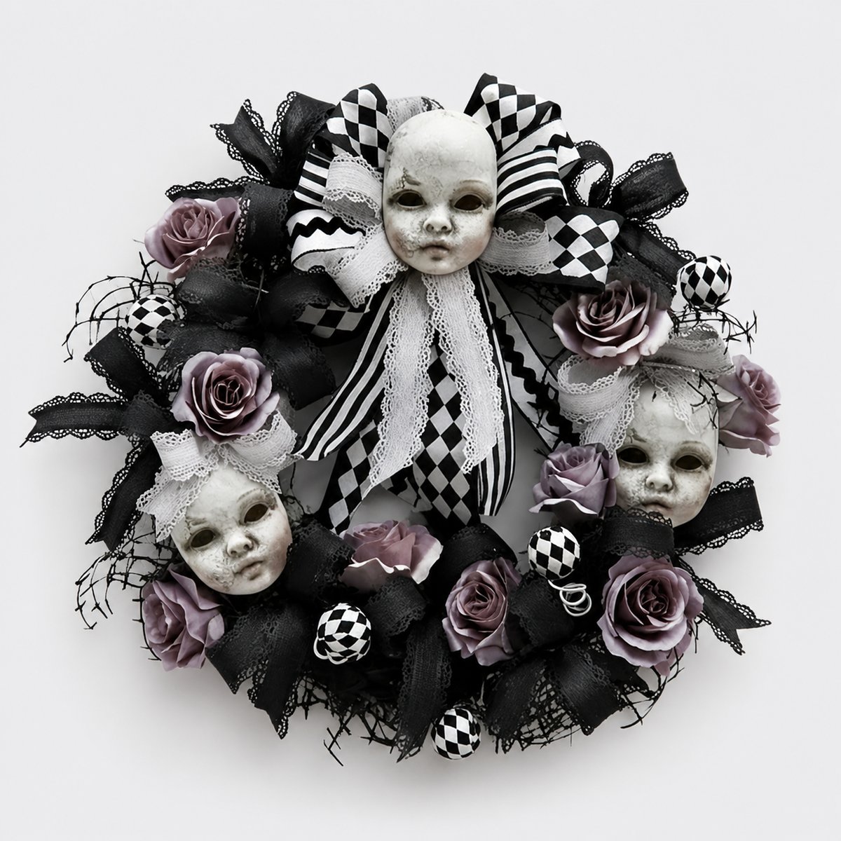 Halloween Gothic Wreath Door Decoration