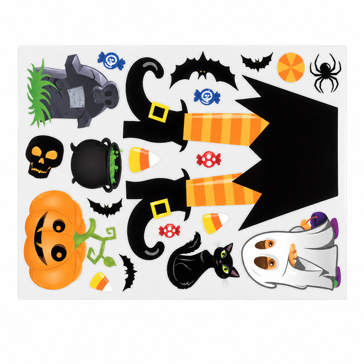 Halloween Static Window Cling Stickers