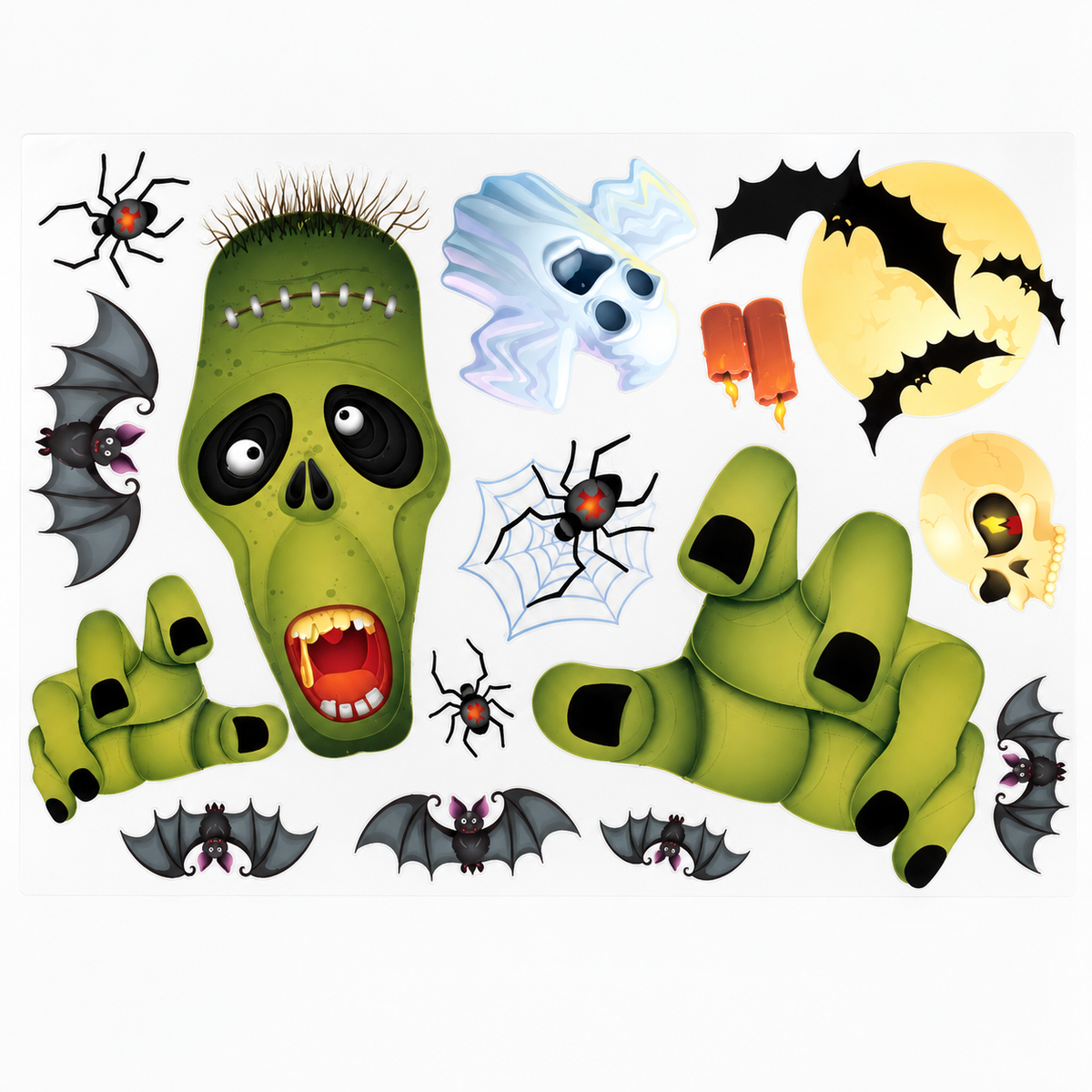 Halloween Static Window Cling Stickers