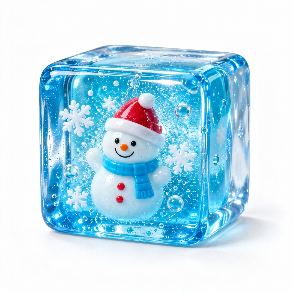 Seasonal Cube Squeeze Toy