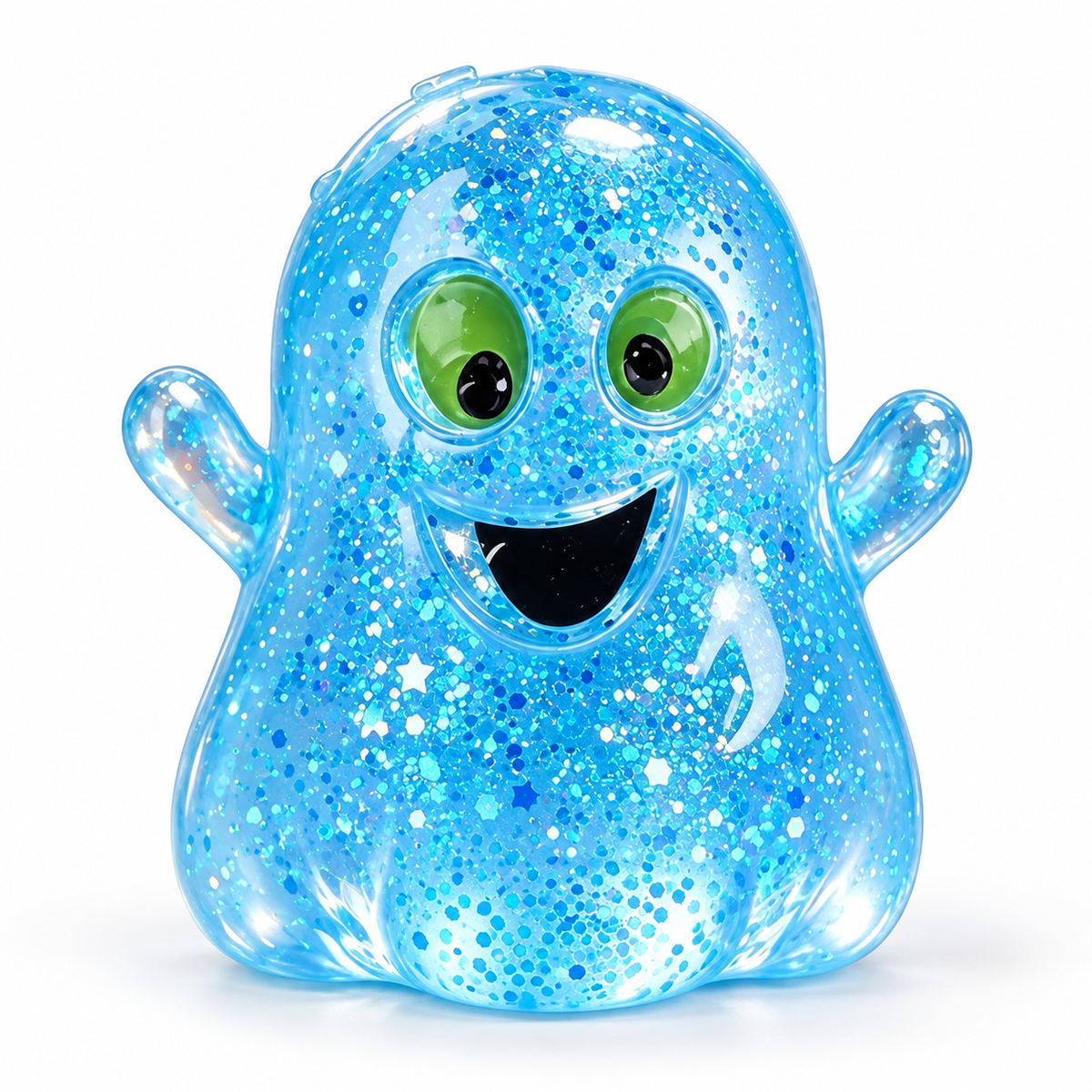 Halloween Ghost & Pumpkin Glitter Squeeze Toy