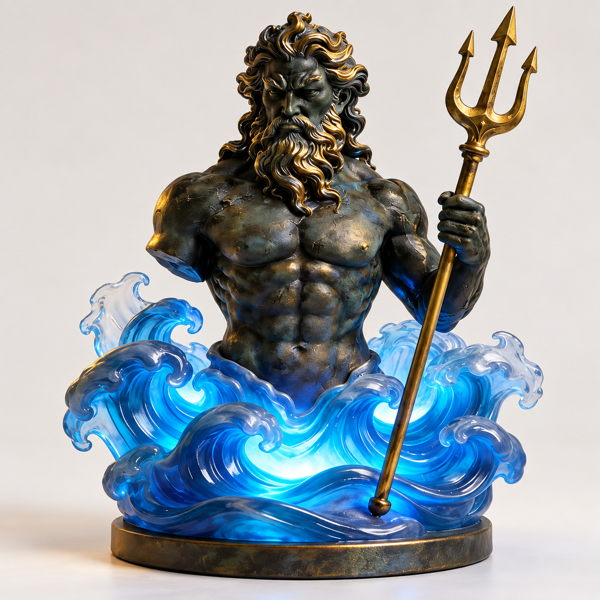 Mythology Resin Sculptures with Decorative Lighting