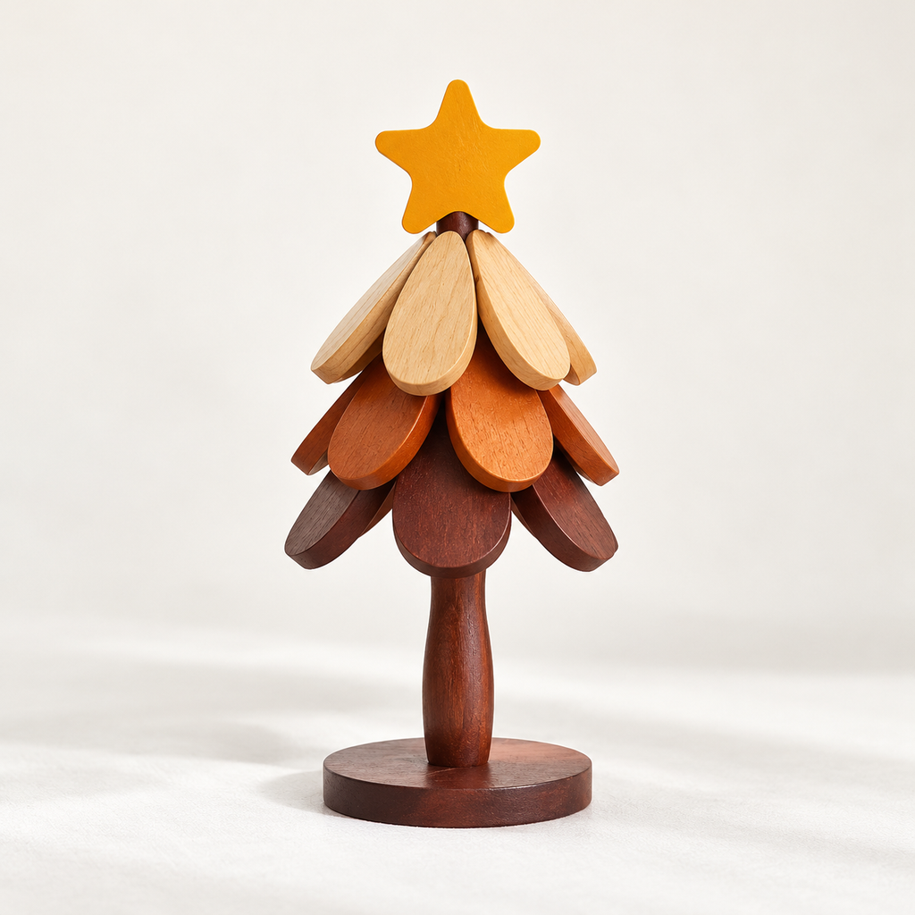 Christmas Tree Trivet Set with Display Stand