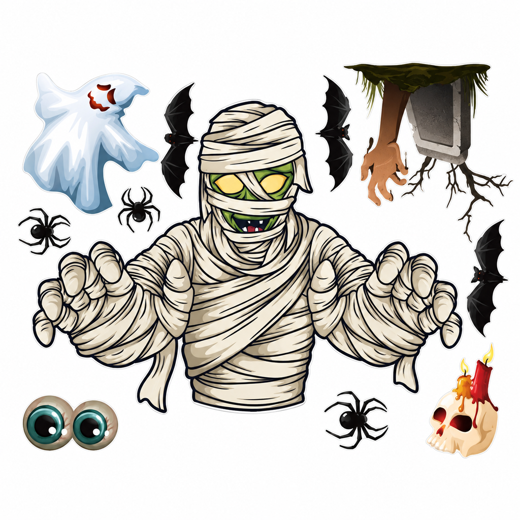 Halloween Static Window Cling Stickers