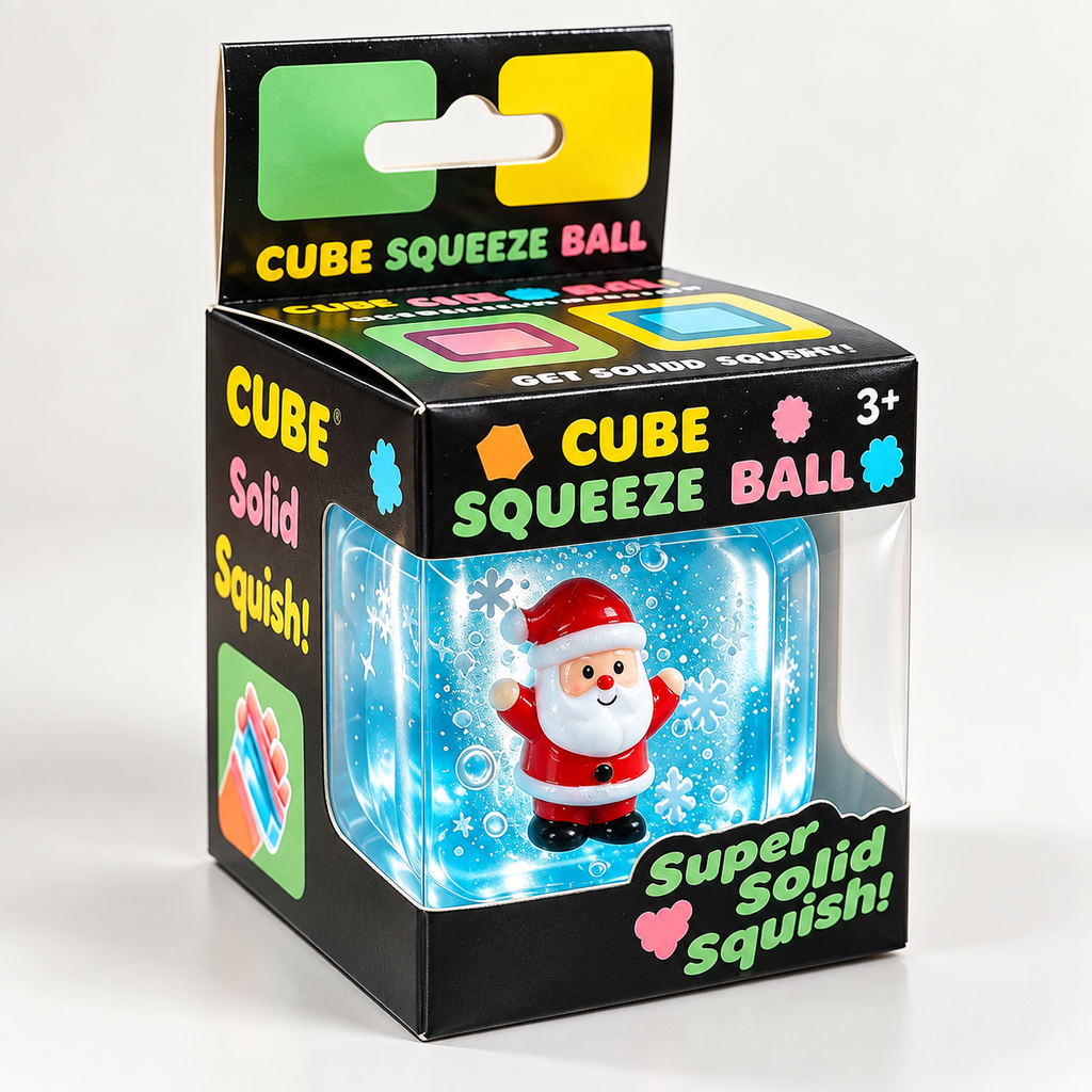 Seasonal Cube Squeeze Toy