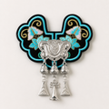 Miao Embroidery Fridge Magnet with Silver-Tone Tassel Charms