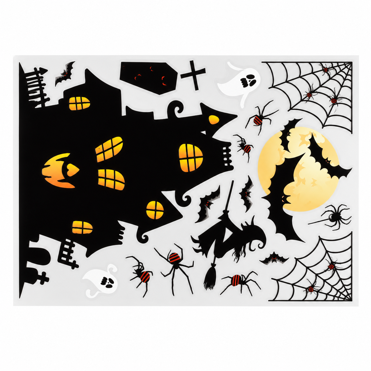 Halloween Static Window Cling Stickers