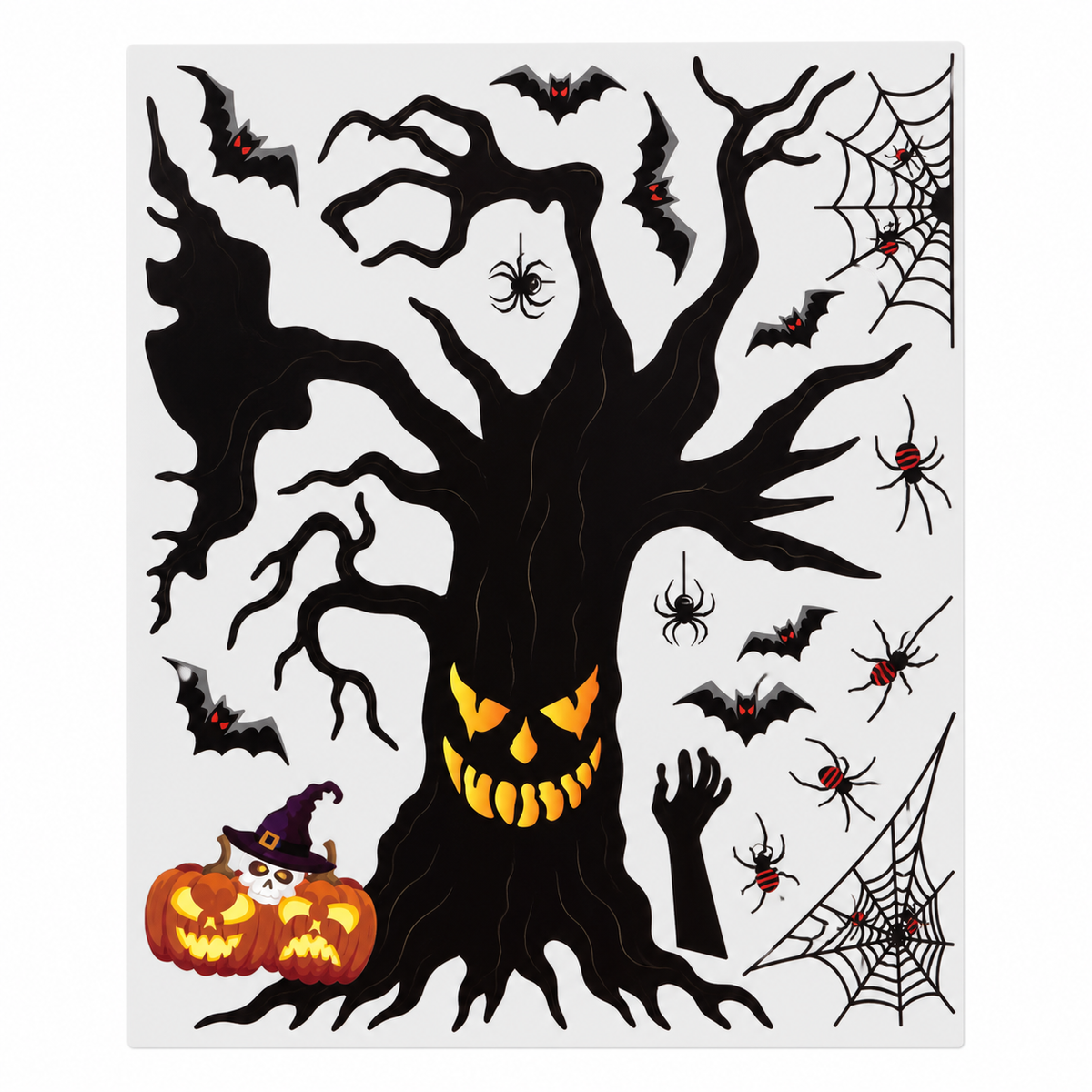 Halloween Static Window Cling Stickers