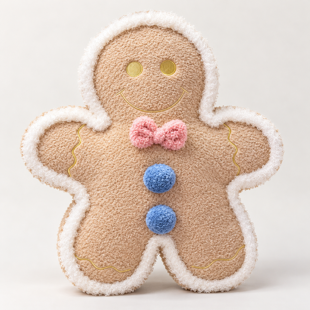 Gingerbread-Themed Plush Cushion Collection
