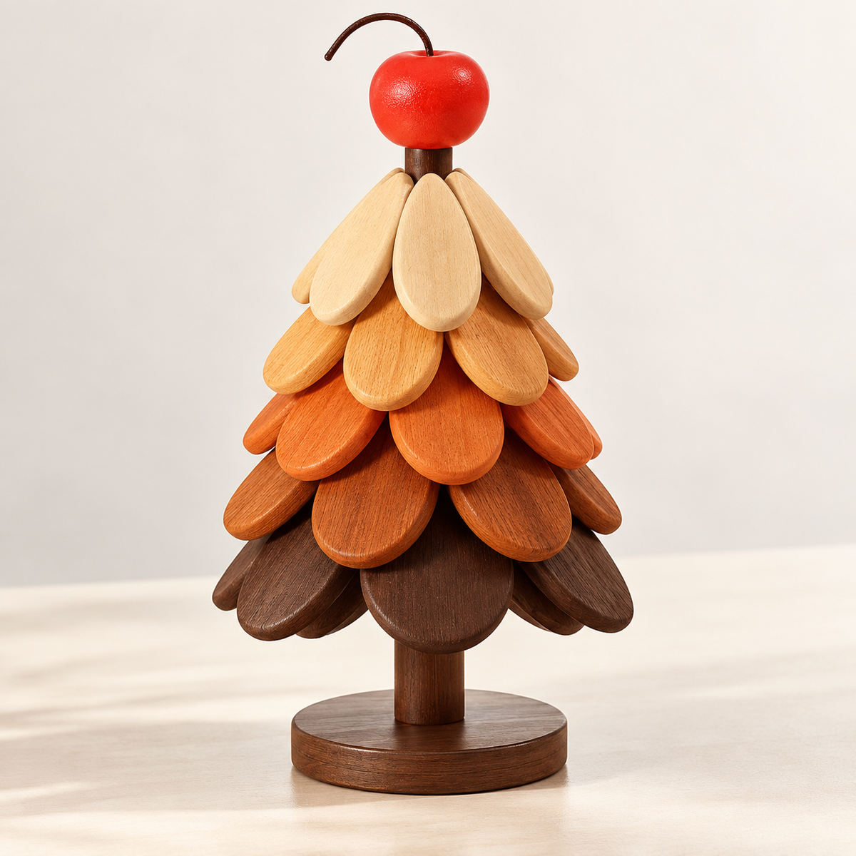 Christmas Tree Trivet Set with Display Stand