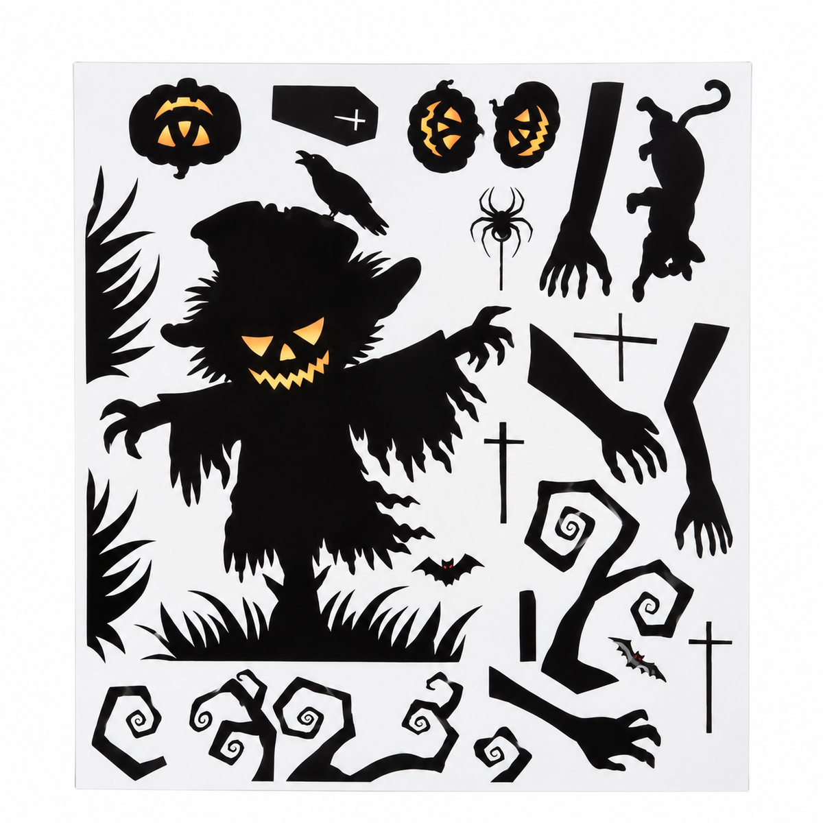 Halloween Static Window Cling Stickers
