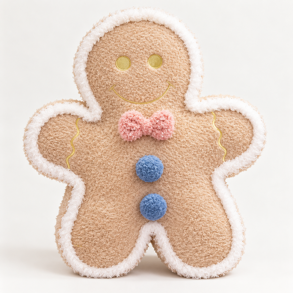 Gingerbread-Themed Plush Cushion Collection