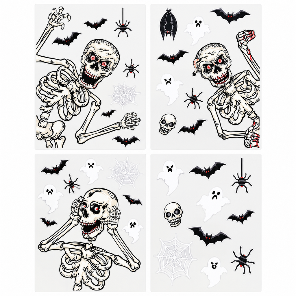 Halloween Static Window Cling Stickers
