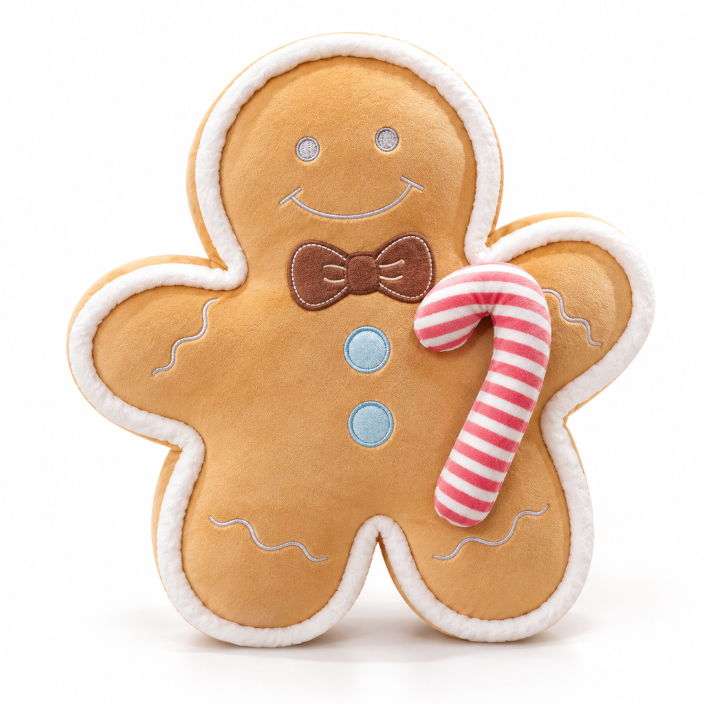 Gingerbread-Themed Plush Cushion Collection