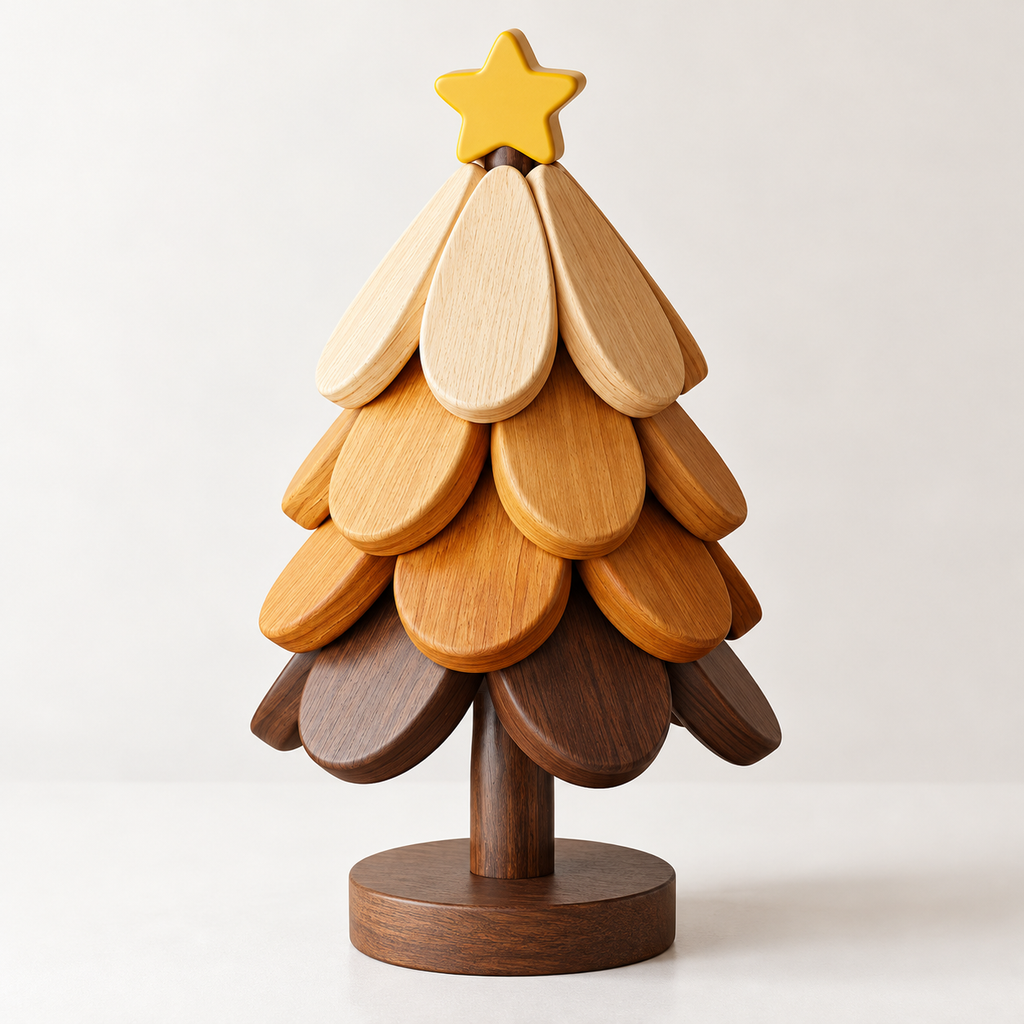Christmas Tree Trivet Set with Display Stand