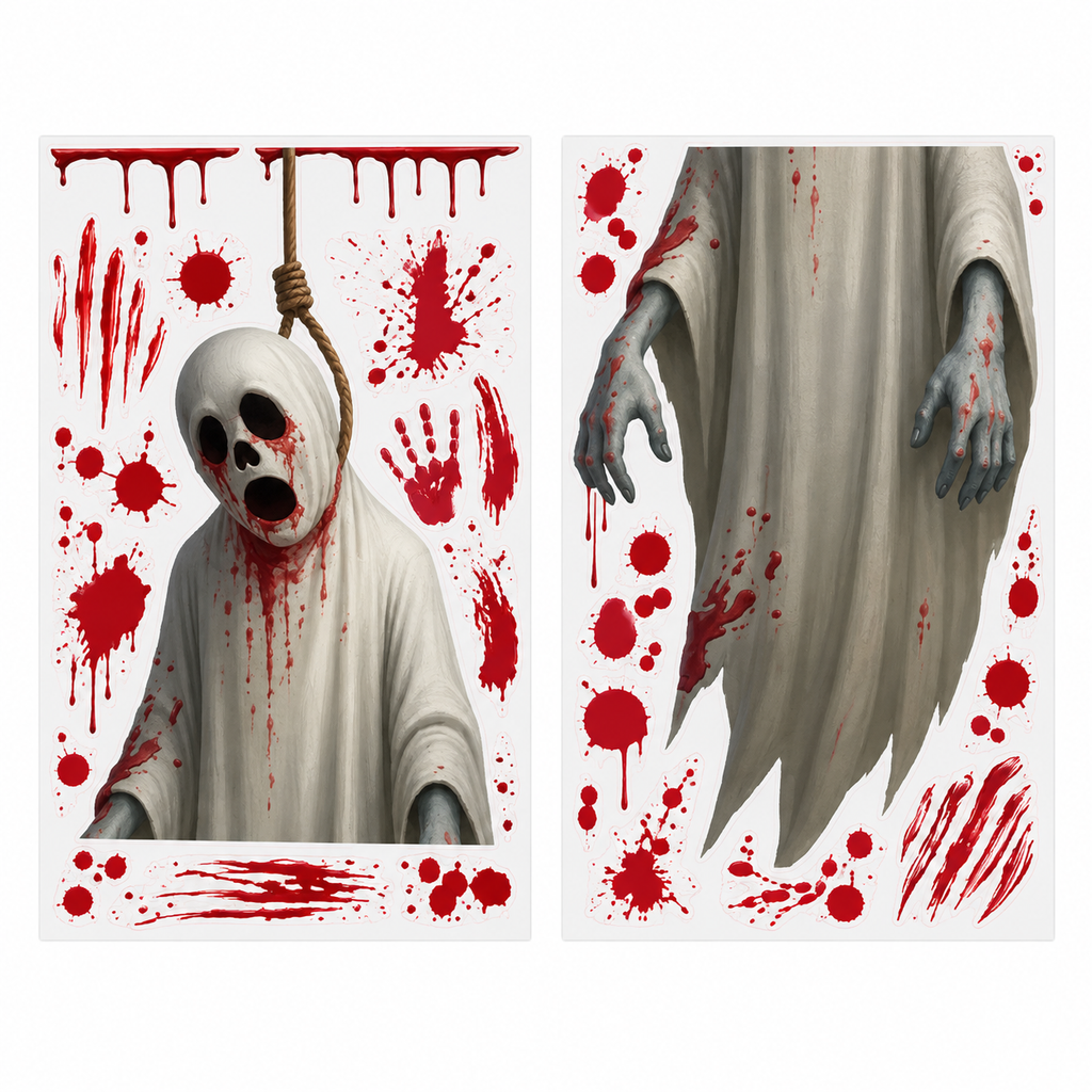 Halloween Static Window Cling Stickers