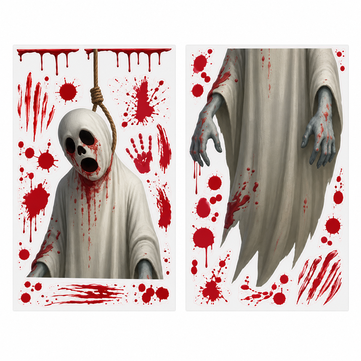 Halloween Static Window Cling Stickers