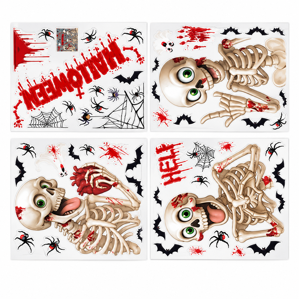 Halloween Static Window Cling Stickers
