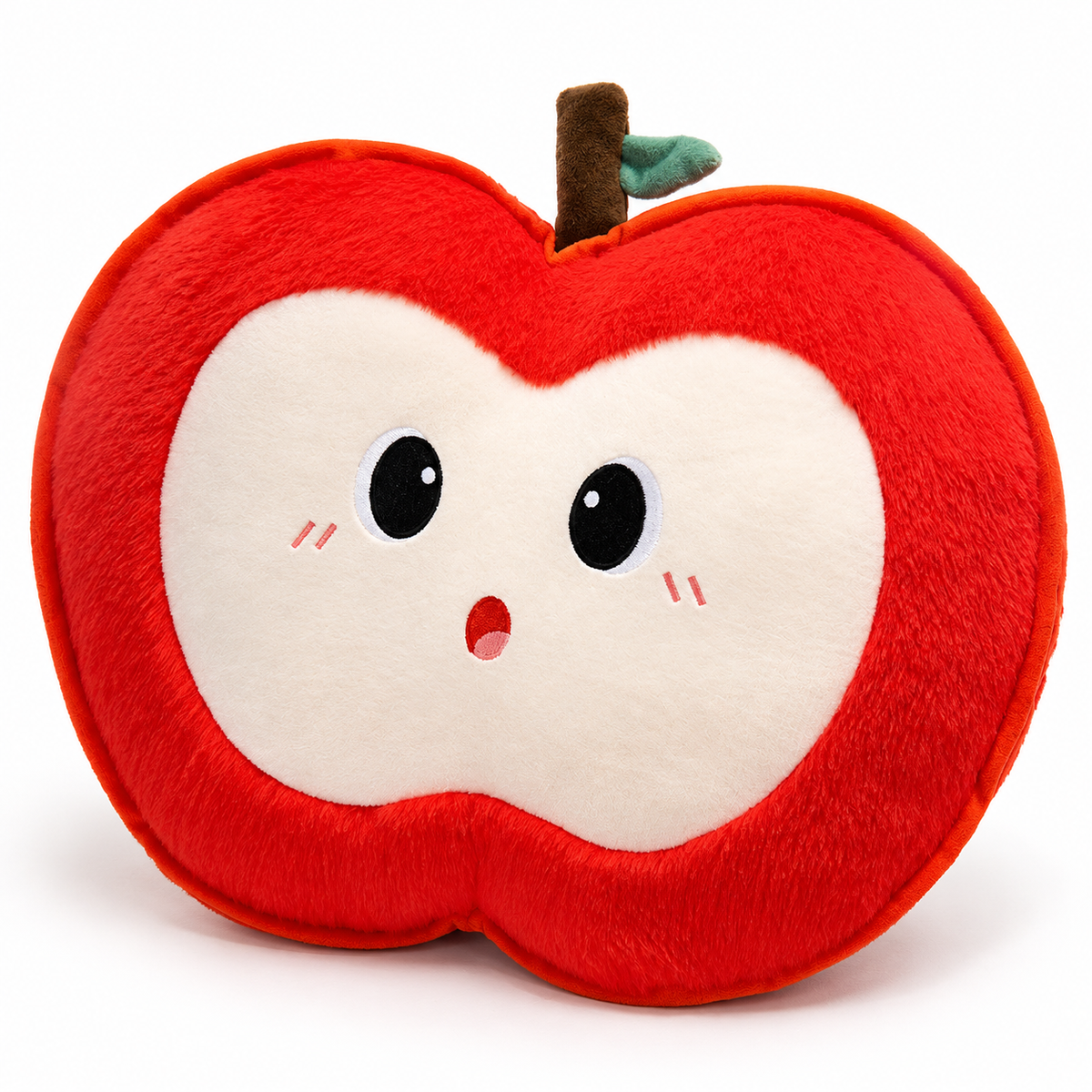 Christmas Tree Plush Cushion with Cartoon Eyes
