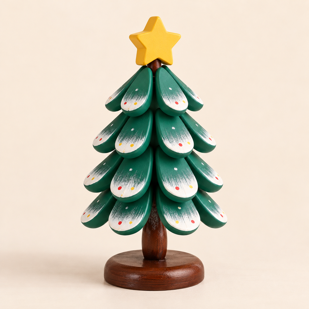Christmas Tree Trivet Set with Display Stand