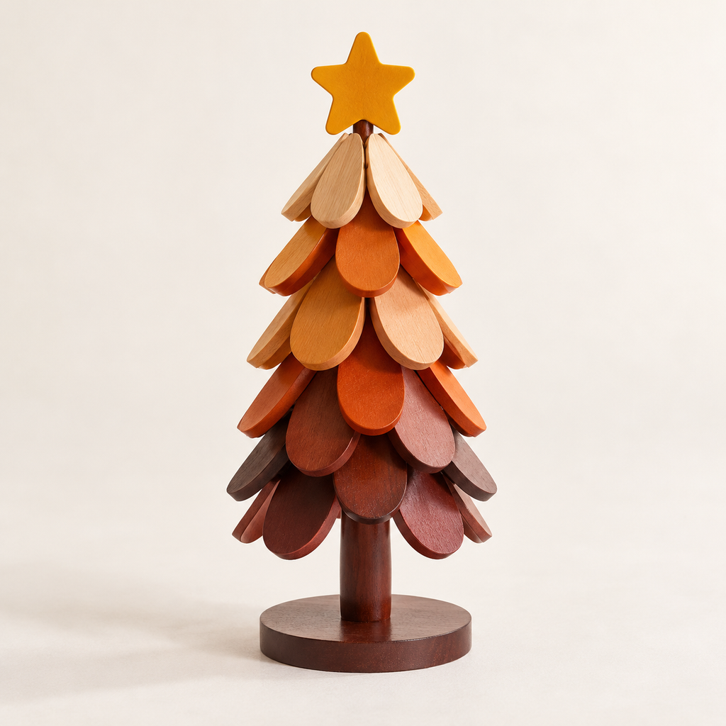 Christmas Tree Trivet Set with Display Stand