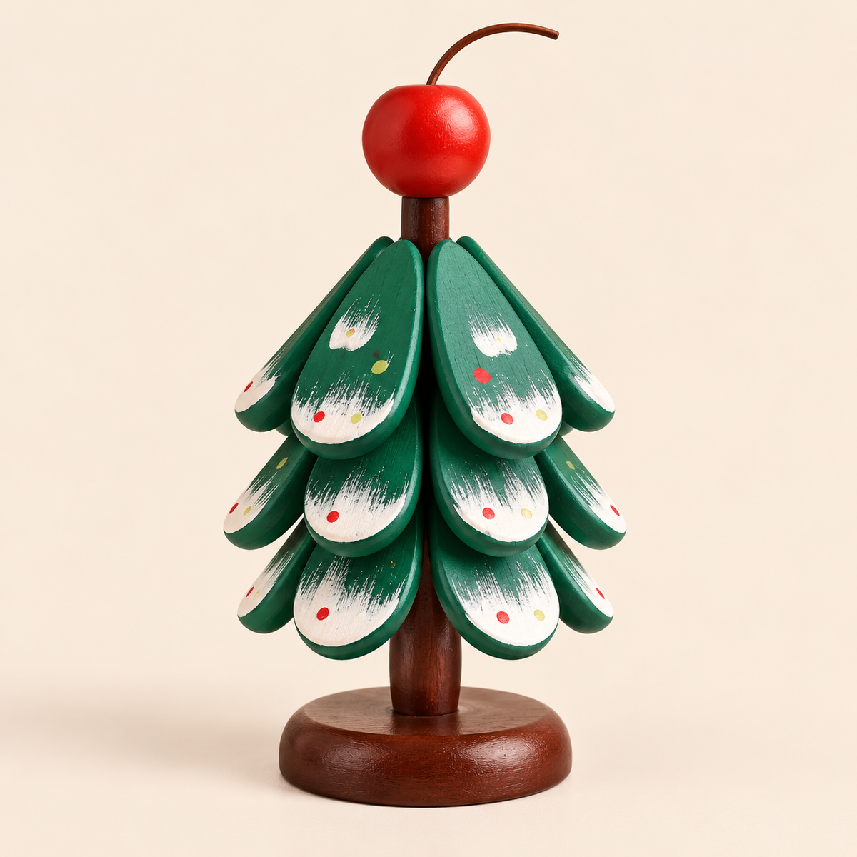 Christmas Tree Trivet Set with Display Stand