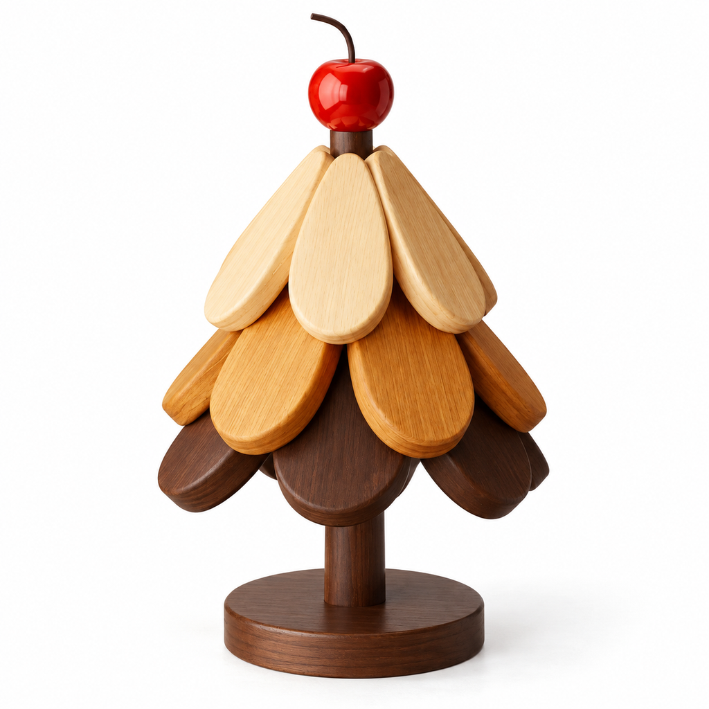 Christmas Tree Trivet Set with Display Stand