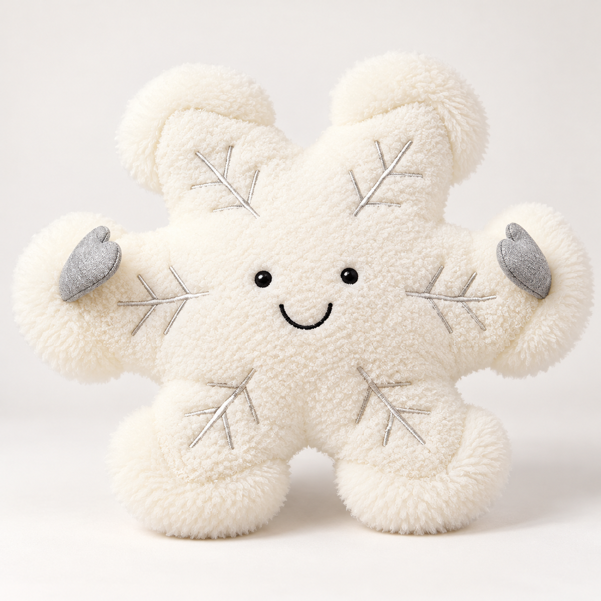 Christmas Tree Plush Cushion with Cartoon Eyes