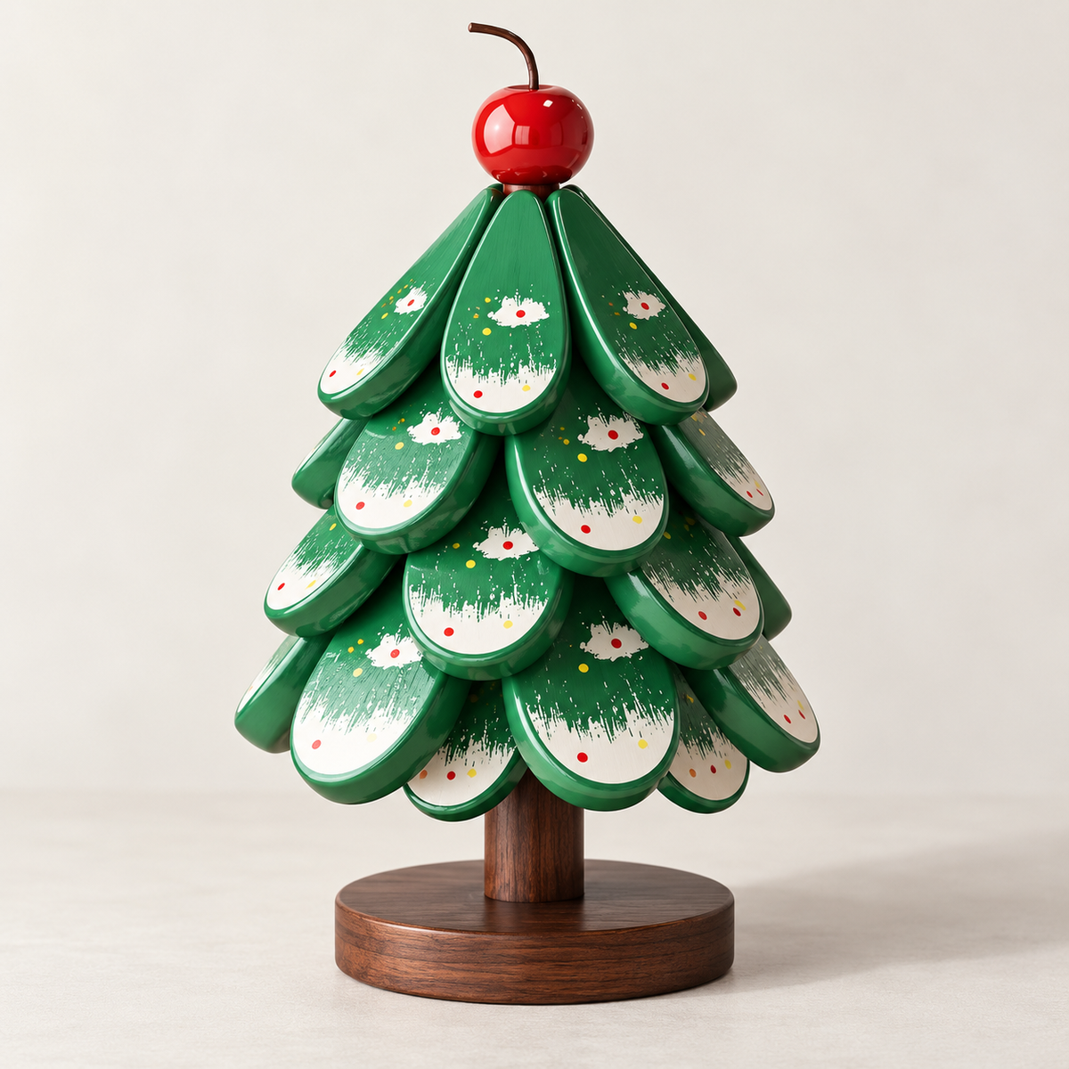 Christmas Tree Trivet Set with Display Stand