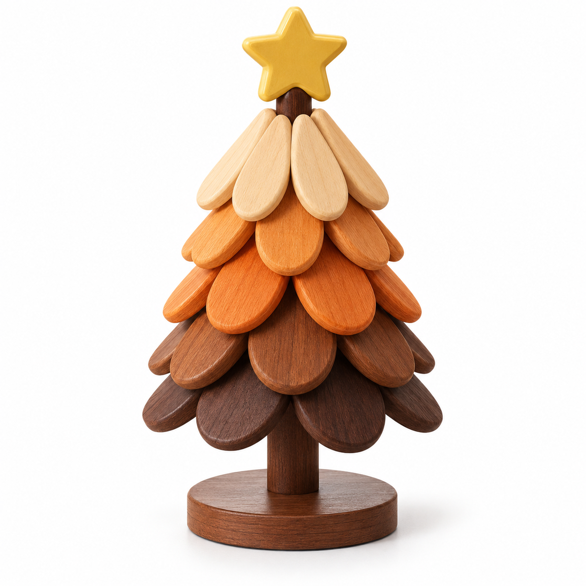 Christmas Tree Trivet Set with Display Stand