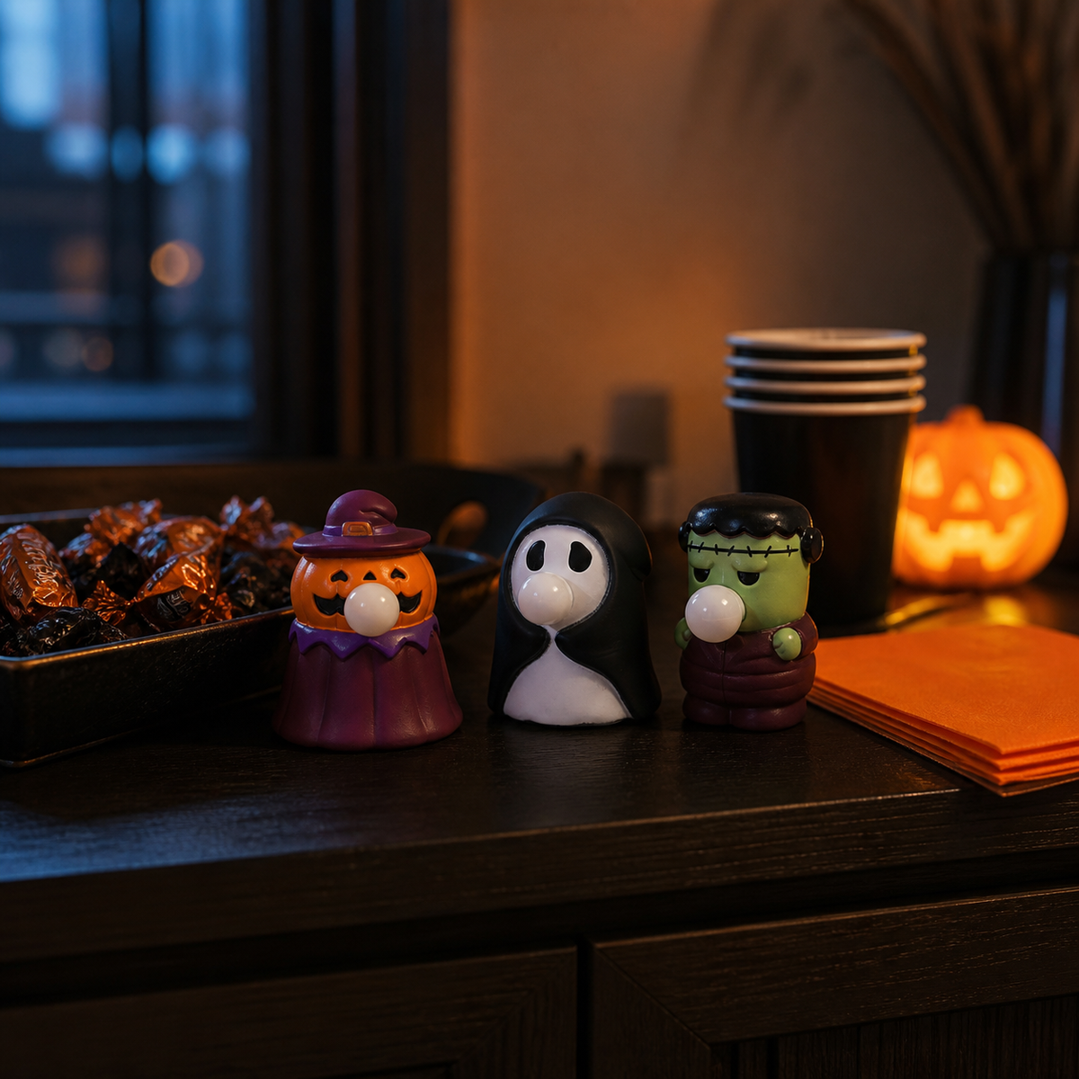 Halloween Bubble-Blowing Squeeze Toy